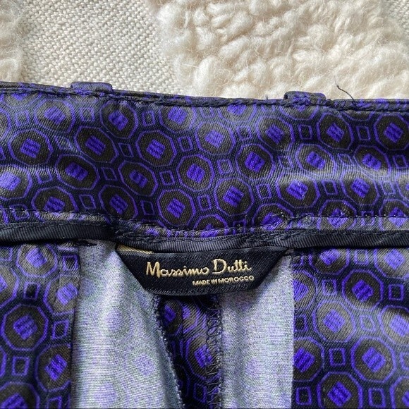 NWT Massimo Dutti Pants in Geometry Pattern 4 - Picture 5 of 11